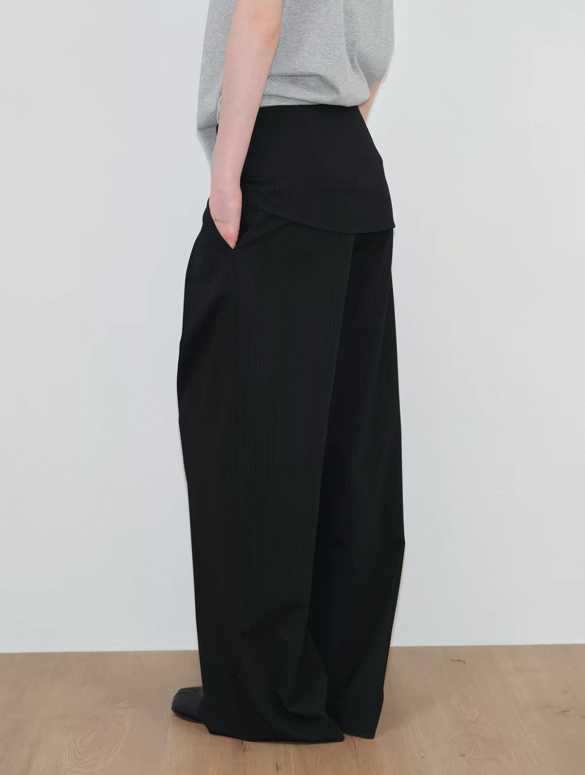 Column Panel Tie Trousers