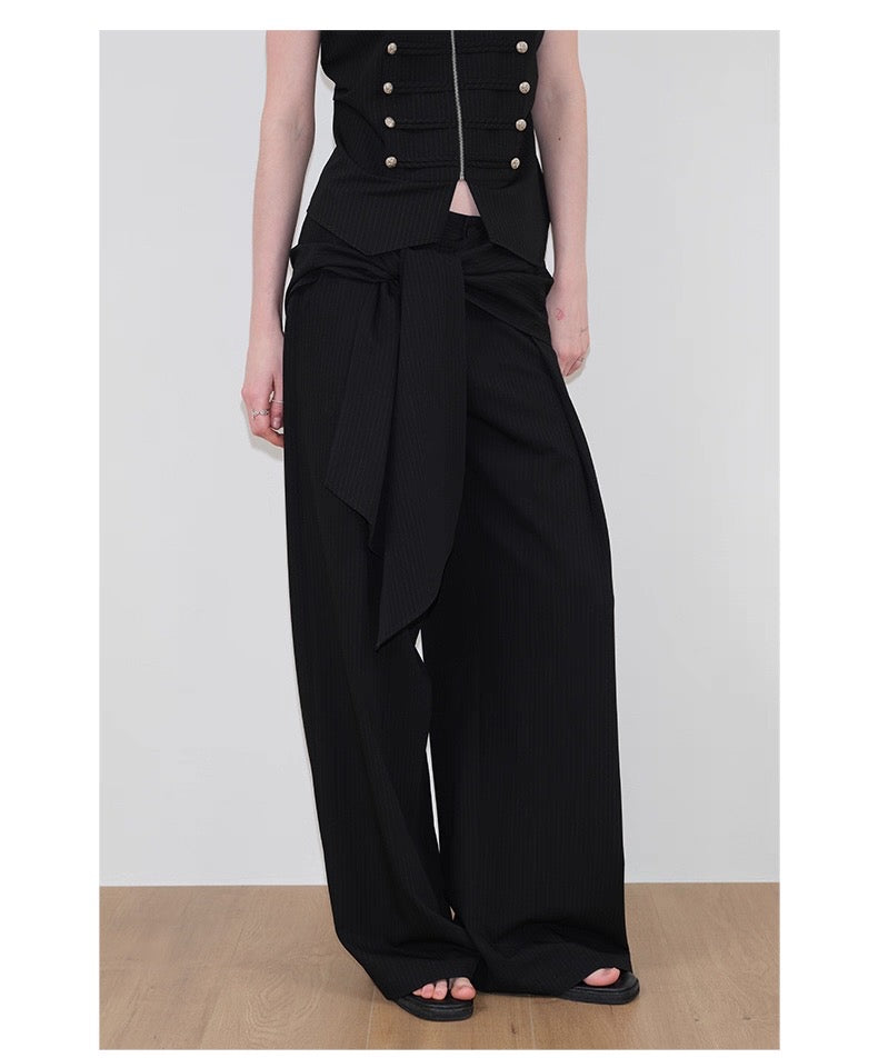 Interruption Column Panel Tie Trousers