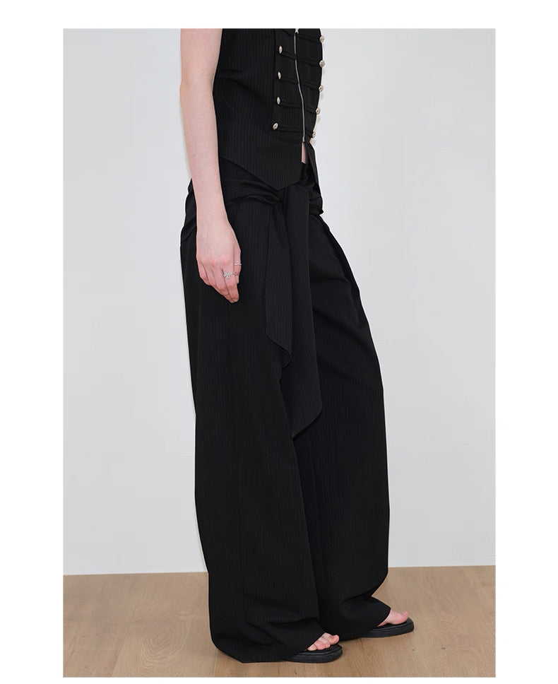 Interruption Column Panel Tie Trousers