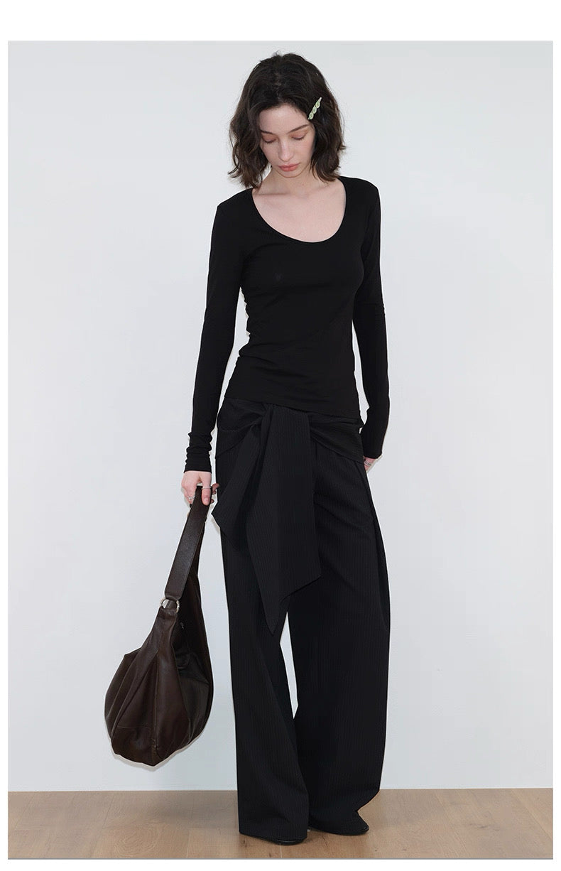 Interruption Column Panel Tie Trousers