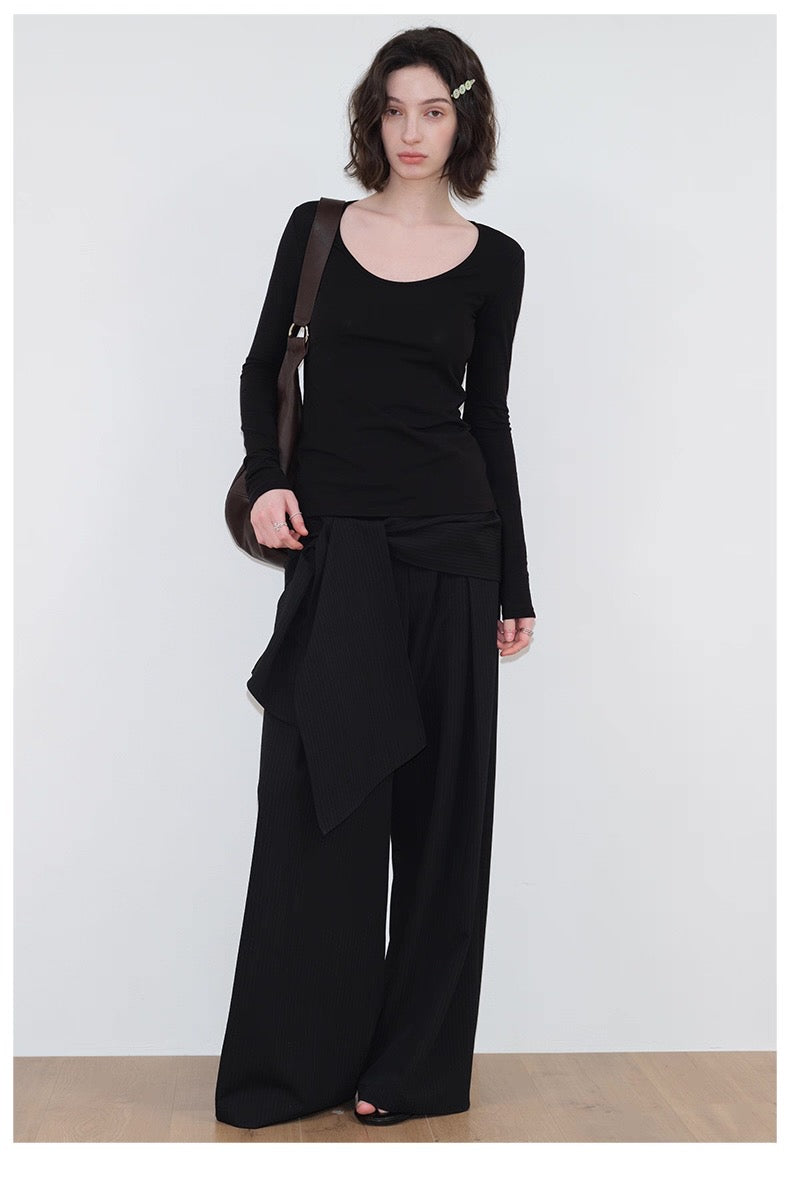 Interruption Column Panel Tie Trousers