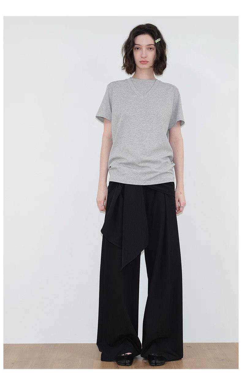 Interruption Column Panel Tie Trousers