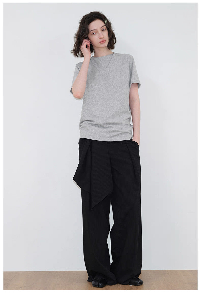 Interruption Column Panel Tie Trousers