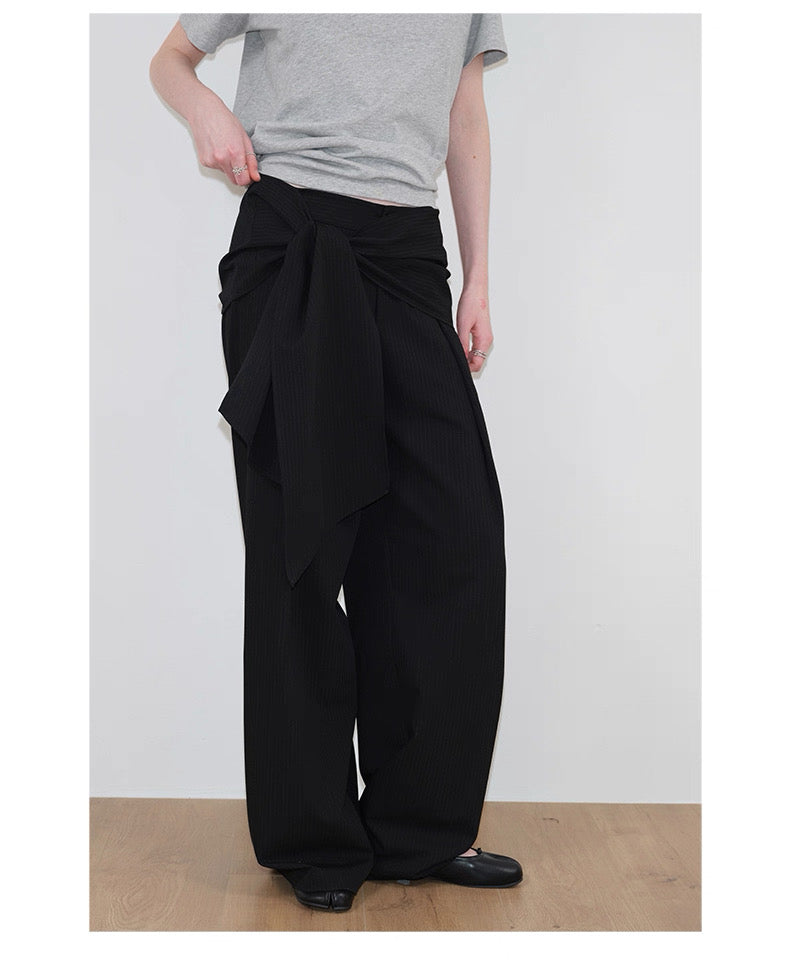 Interruption Column Panel Tie Trousers