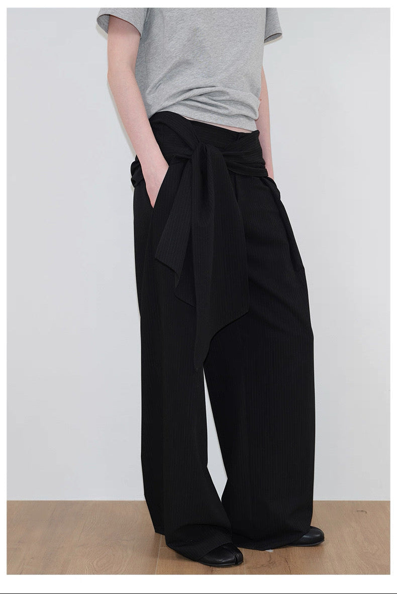 Interruption Column Panel Tie Trousers
