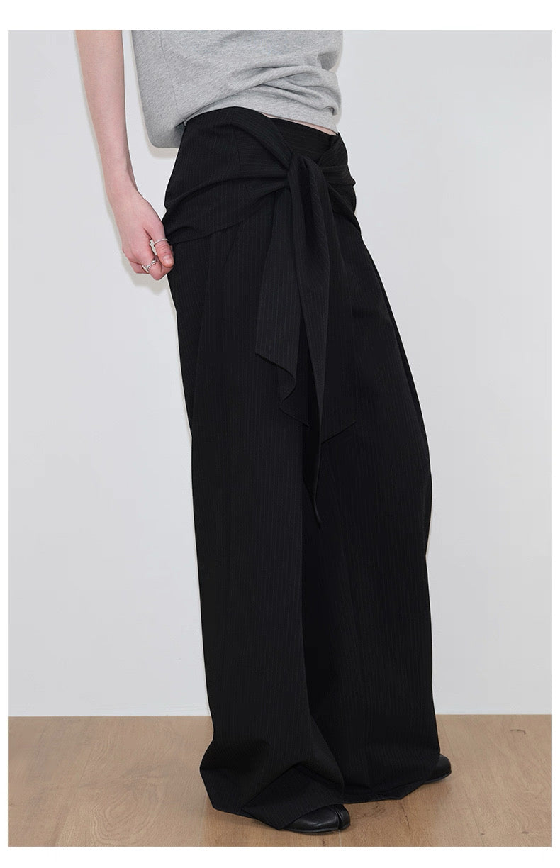 Column Panel Tie Trousers