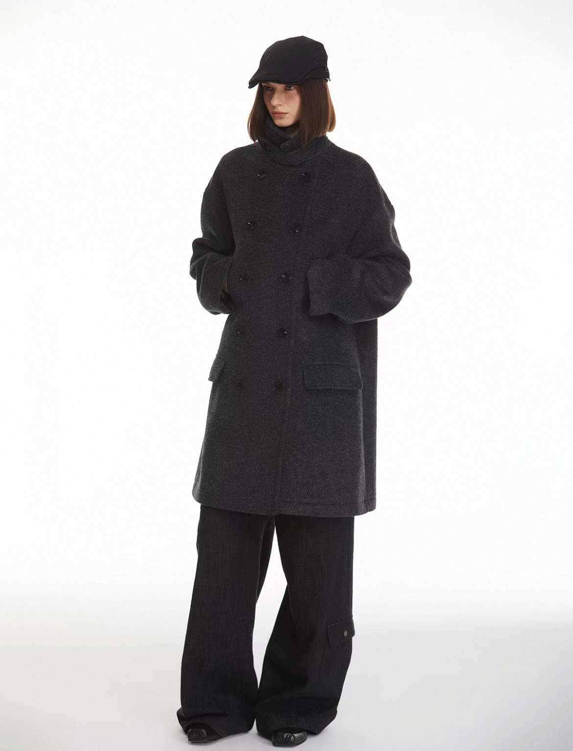 Ulster Double-Breasted Alpaca & Mulberry Silk Longline Greatcoat