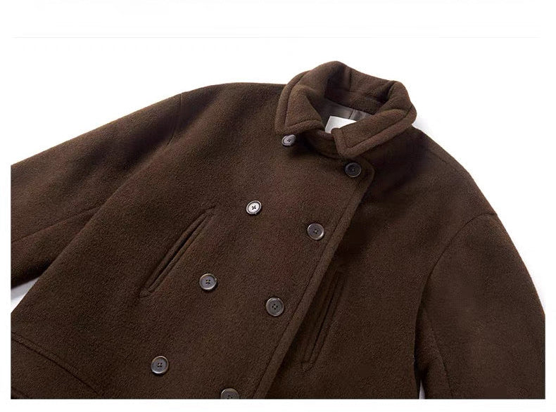 Ulster Double-Breasted Alpaca & Mulberry Silk Longline Greatcoat