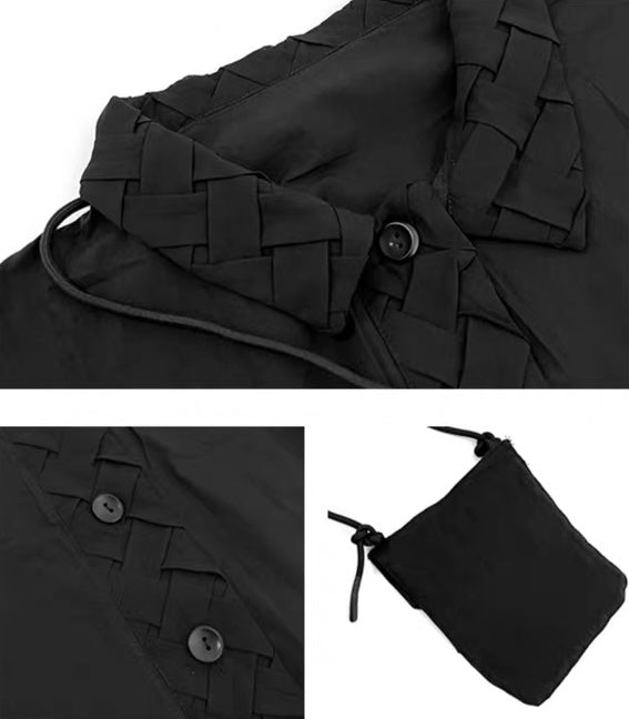 Interlace Utility Shirt with Mini Crossbody Pouch