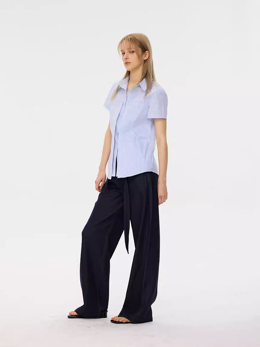 Asymmetric Wrap Jeans