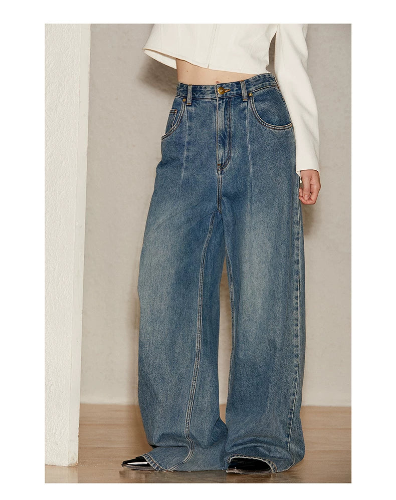 Wide Leg Structural Jeans