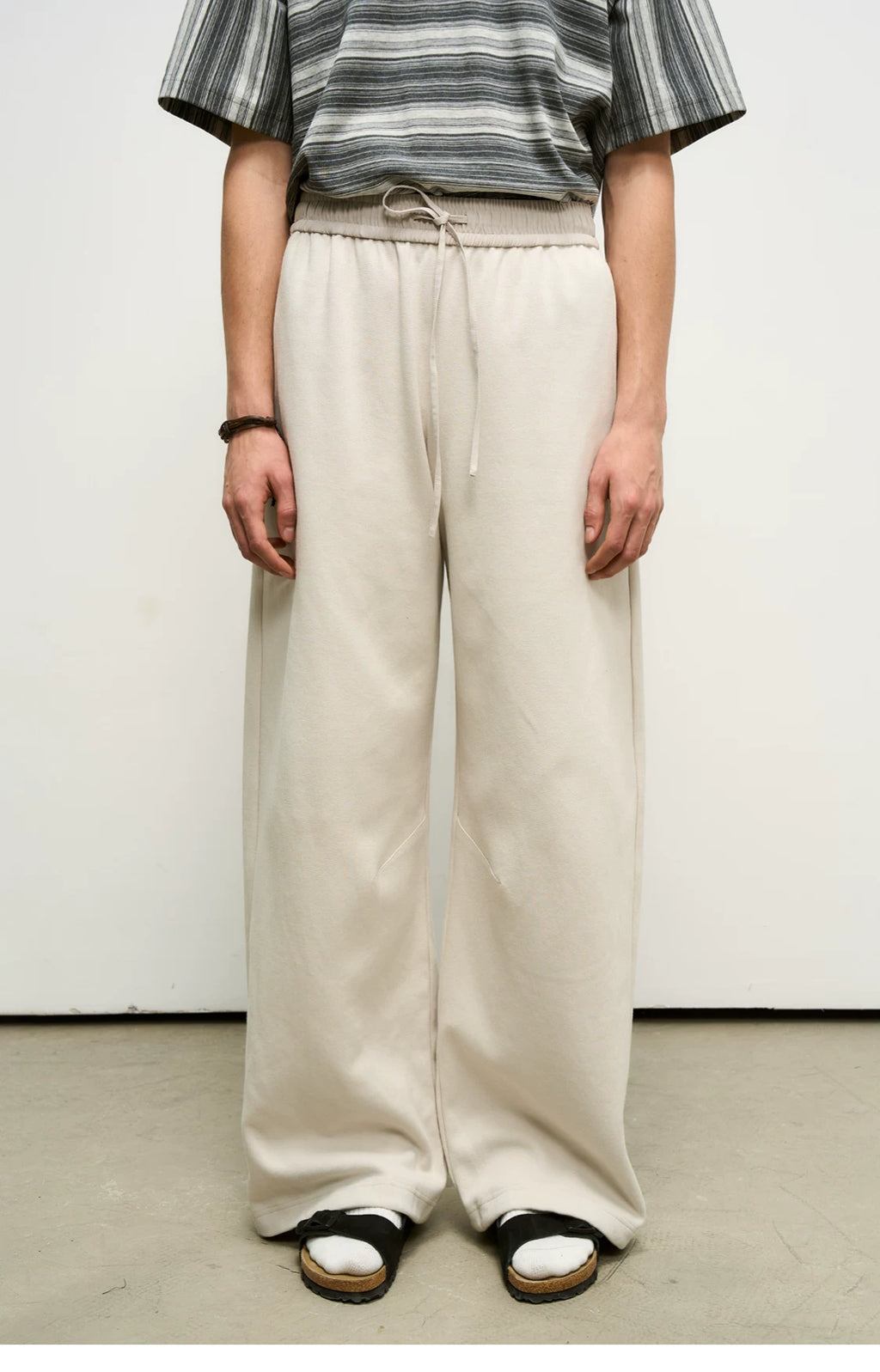 Hybrid Reconstructed Wide-Leg Sweatpants