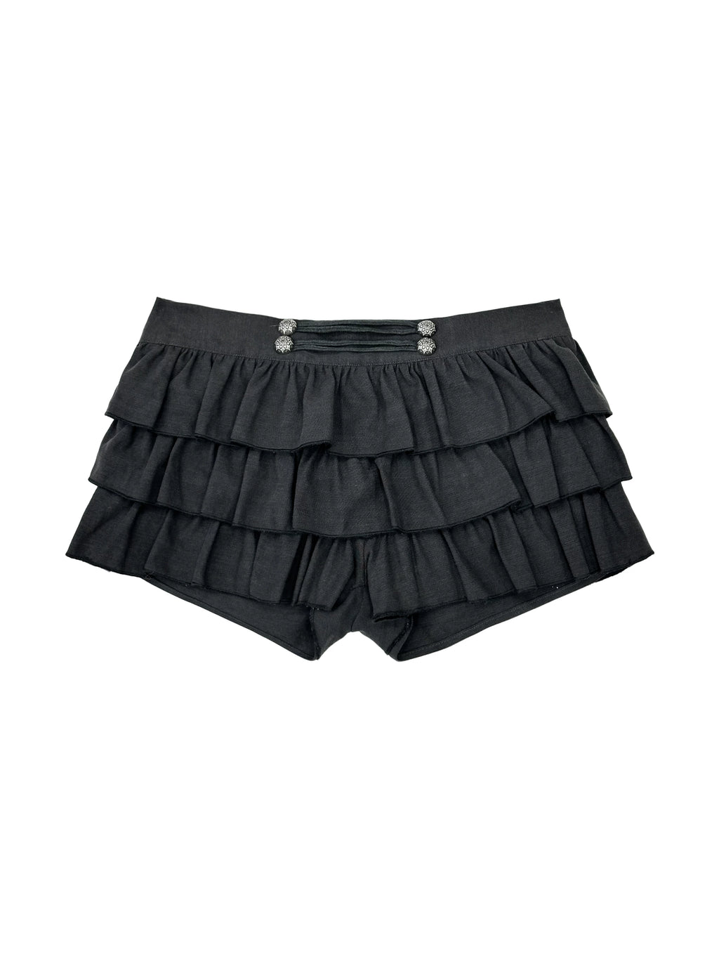 Tiered Ruffle Micro Shorts
