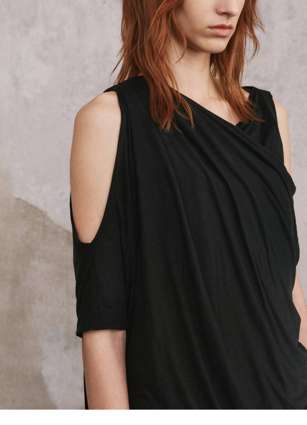 Cold-Shoulder Drape Top