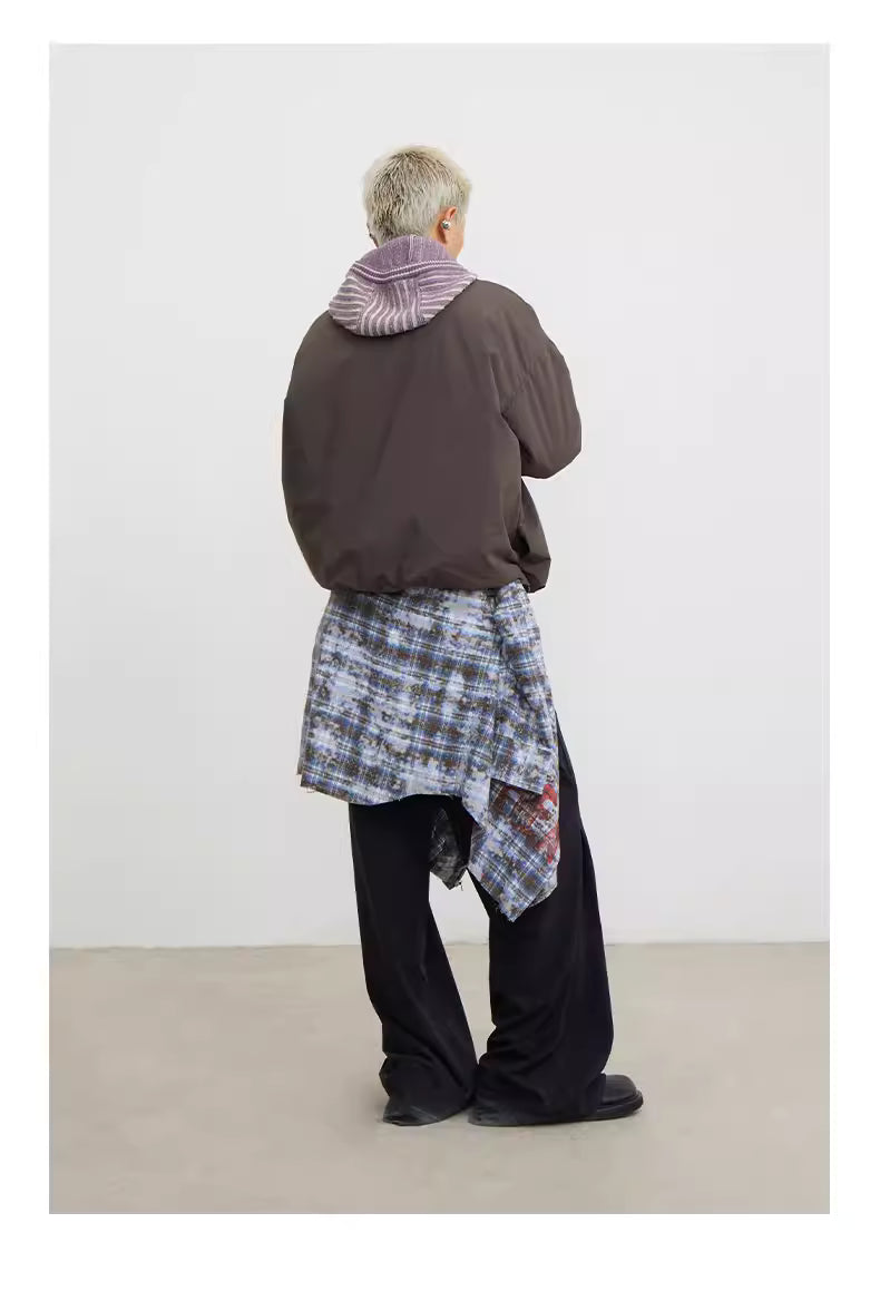 Floral Sunburst Ruched Padded Jacket