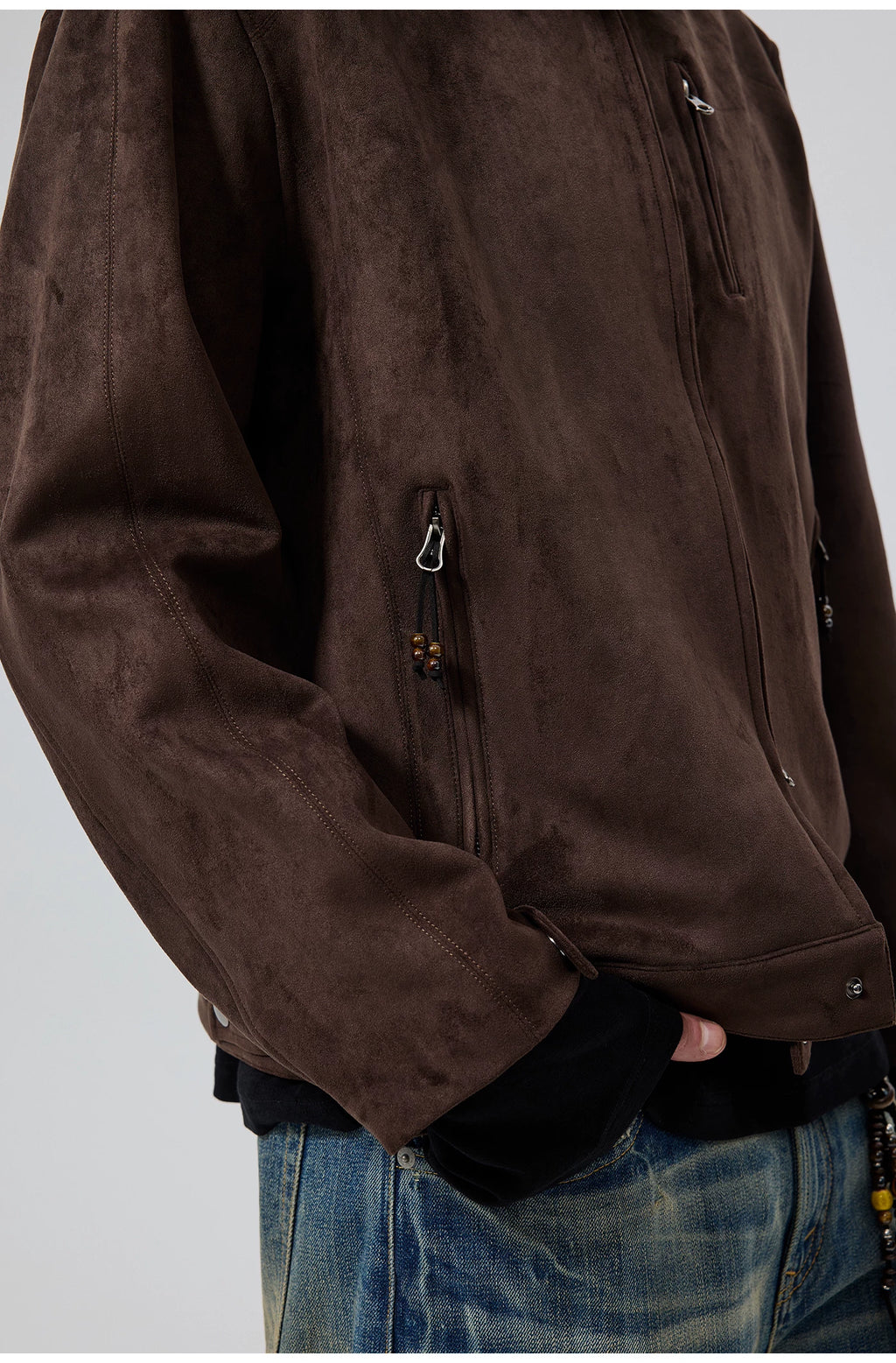Burnished Point-Collar Jacket