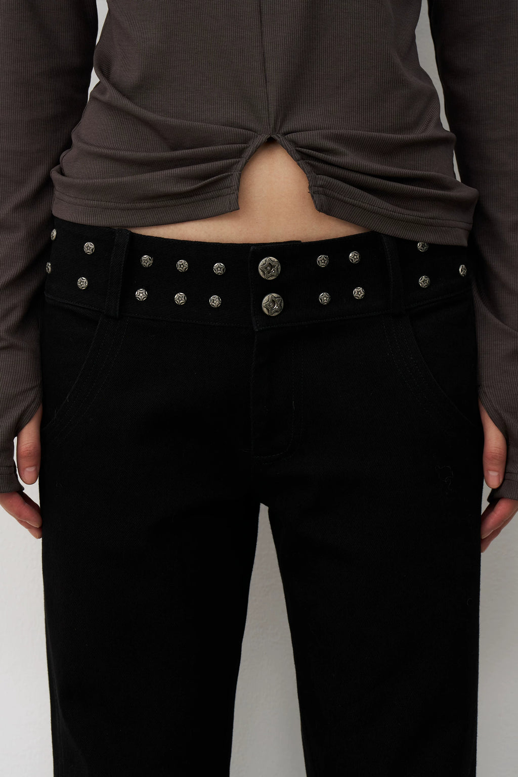 Nocturne Stud Flare Trousers