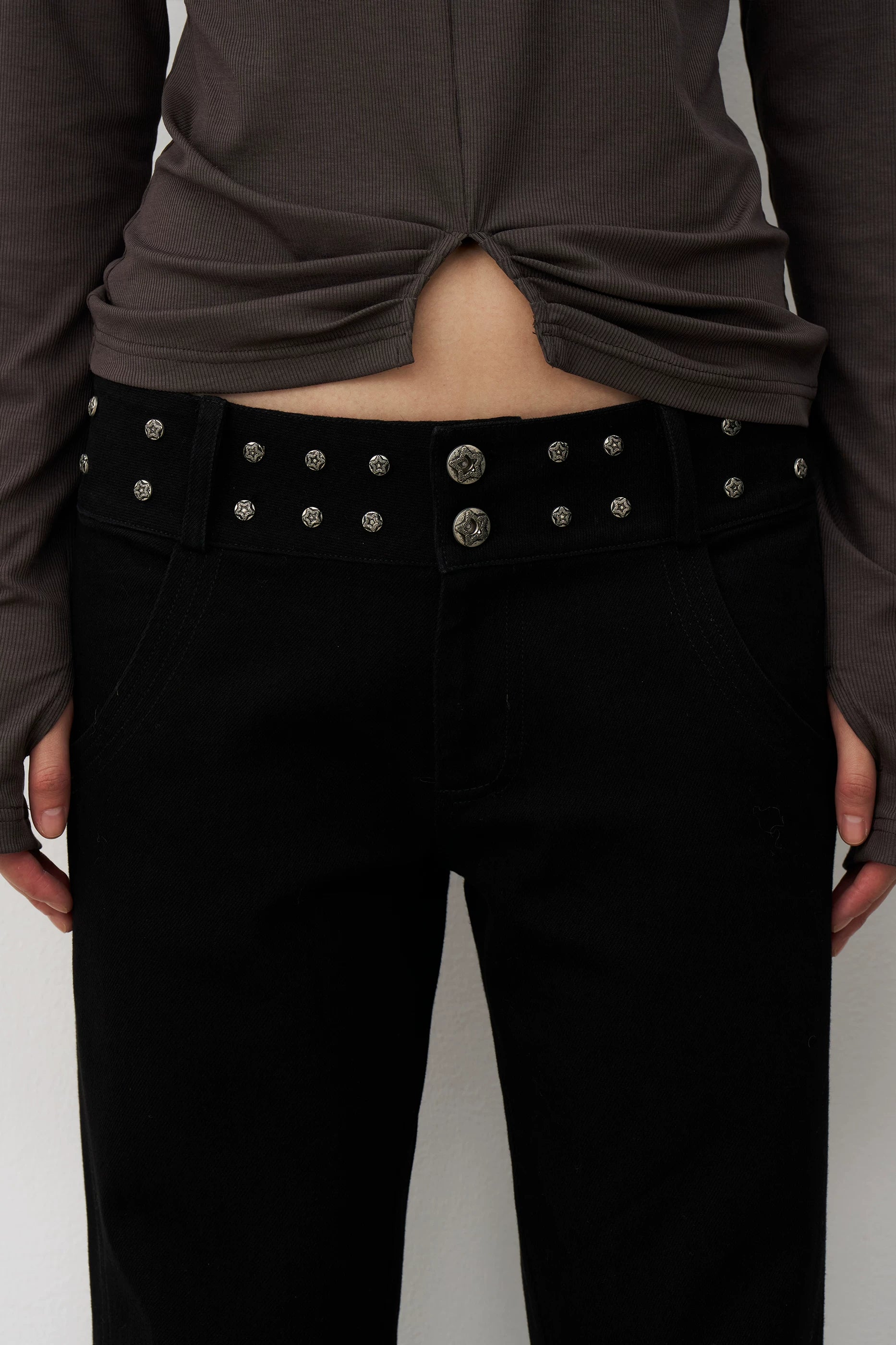 Nocturne Stud Flare Trousers