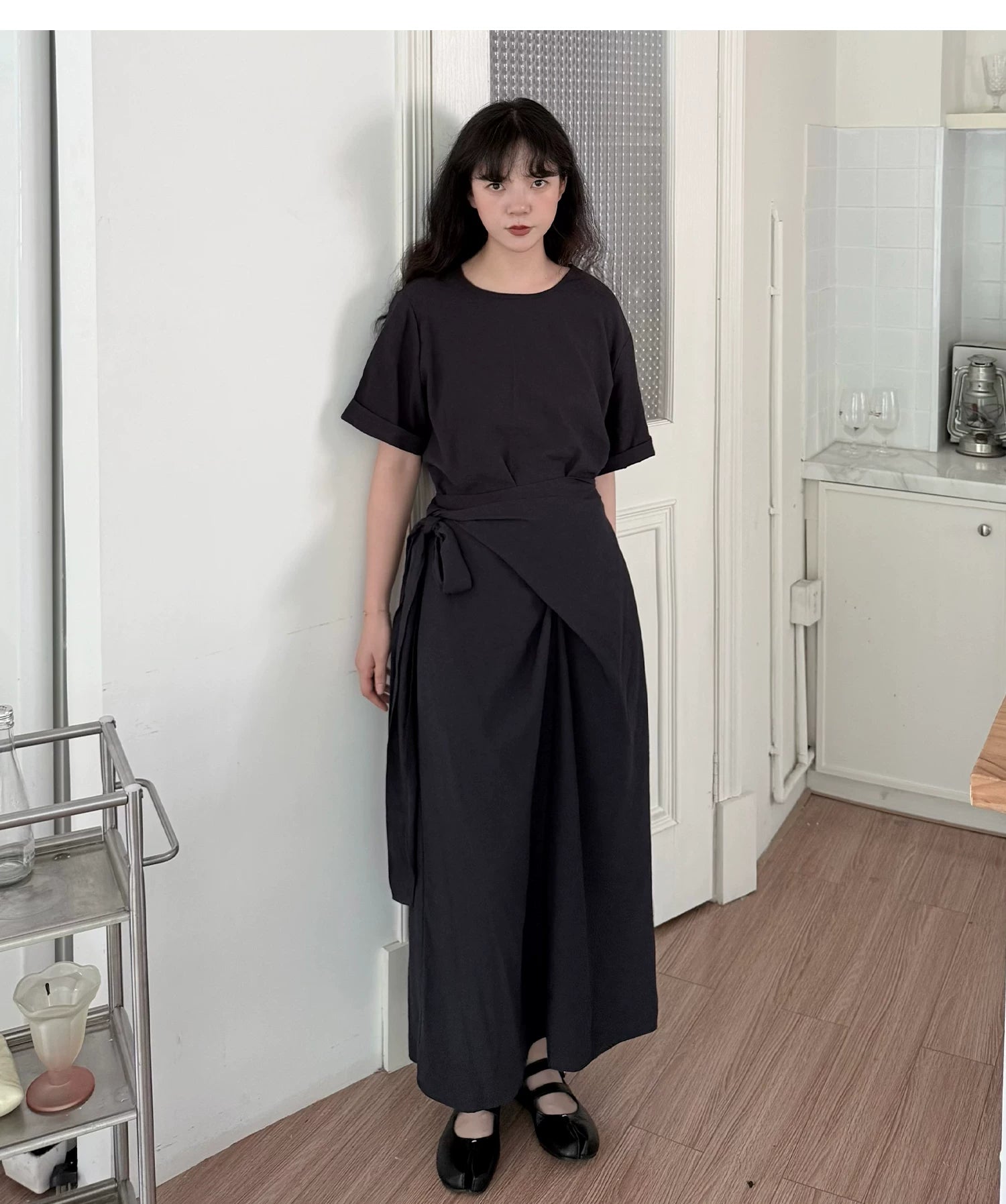 Cocoon Wrap Tie Dress