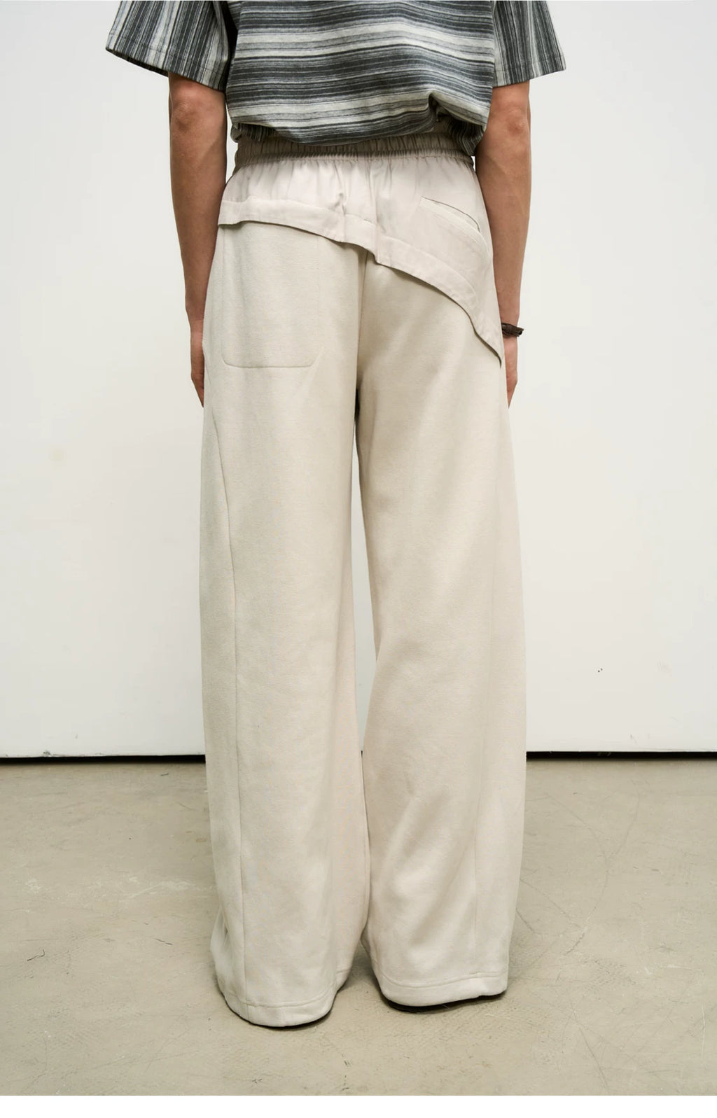 Hybrid Reconstructed Wide-Leg Sweatpants