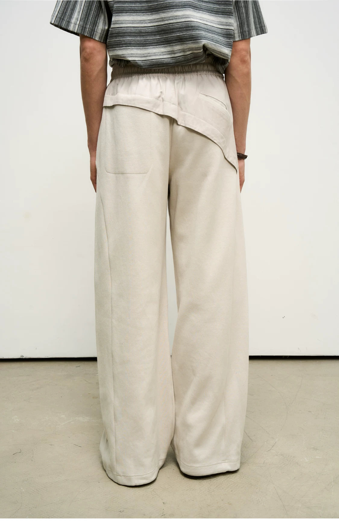 Hybrid Reconstructed Wide-Leg Sweatpants