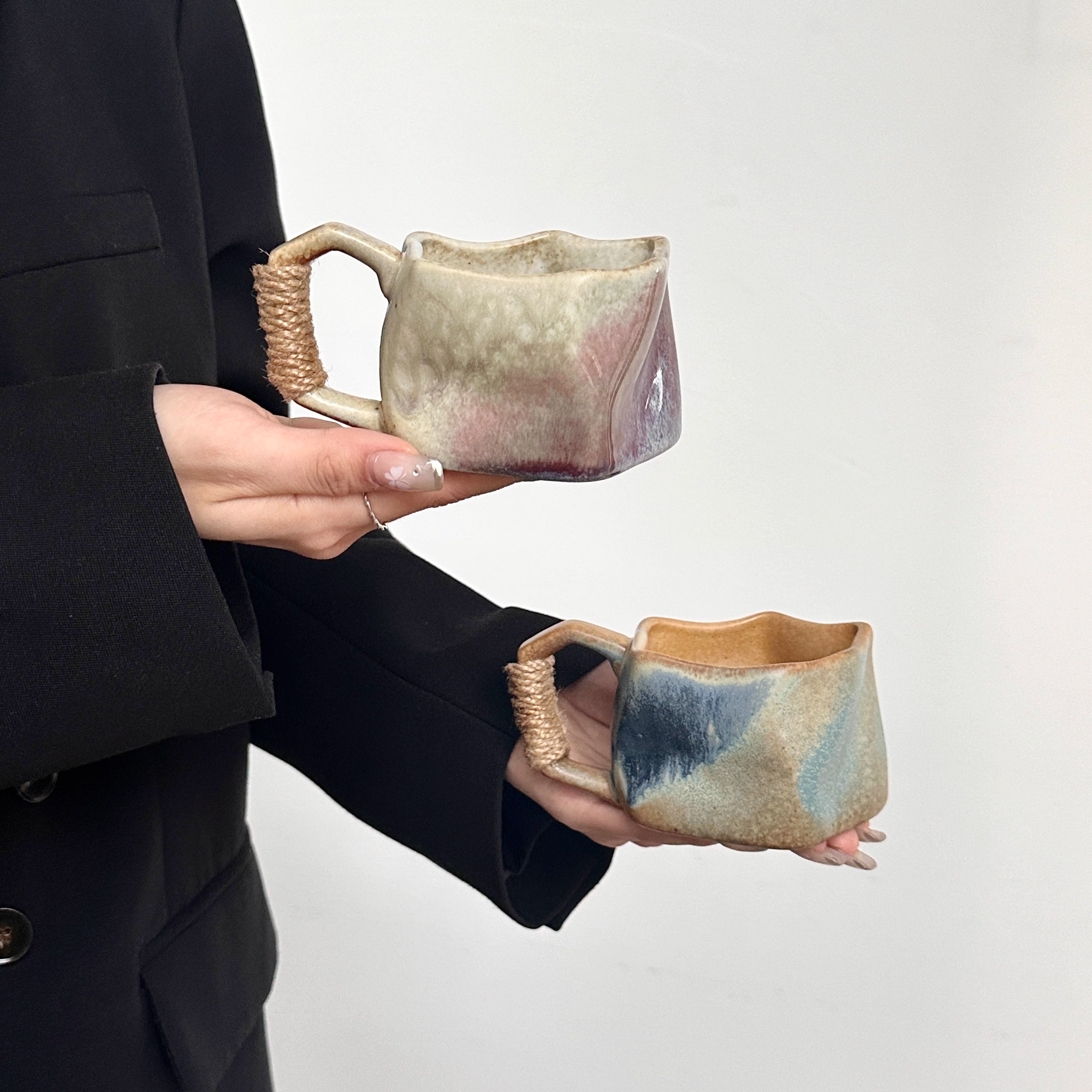 Sculptural Glazed Mug