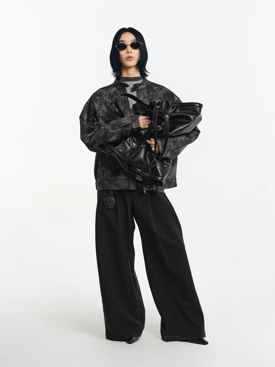 Strapped Buckle Soft-Structure Shoulder Bag