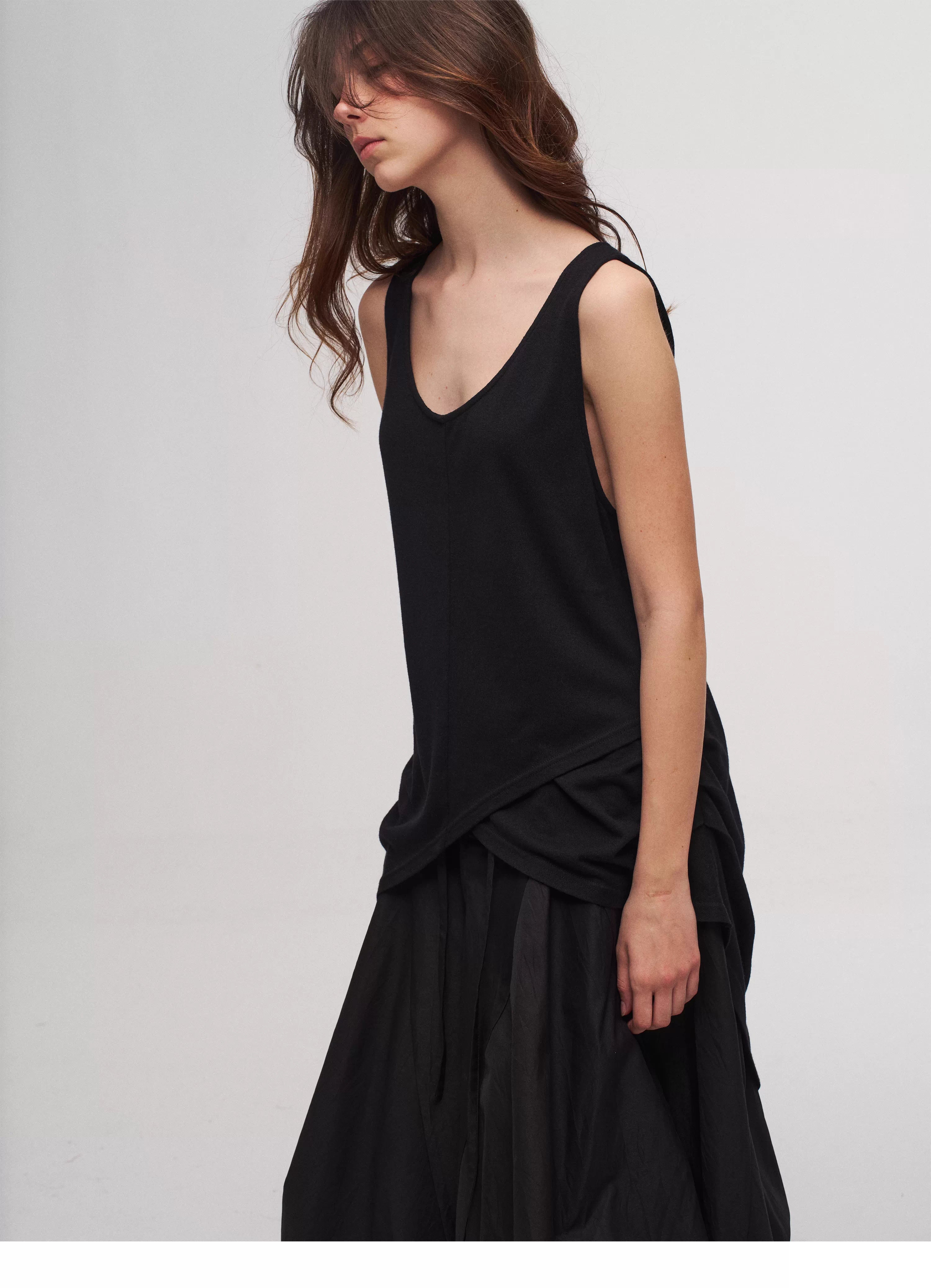 Tulip Skirt in Black Ink