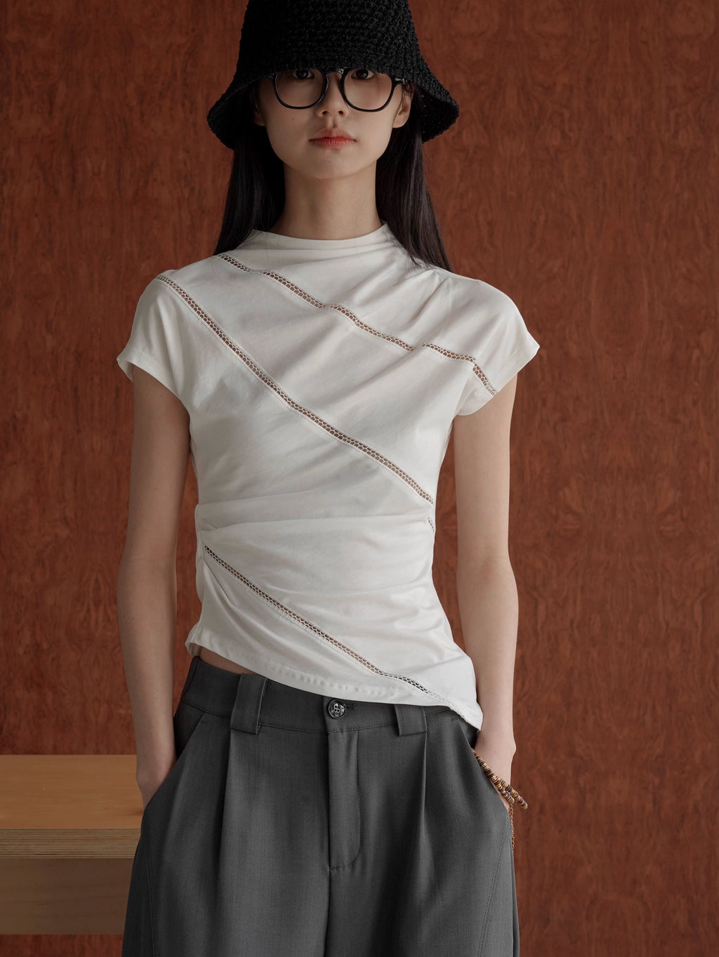 Asymmetrical Drape Top