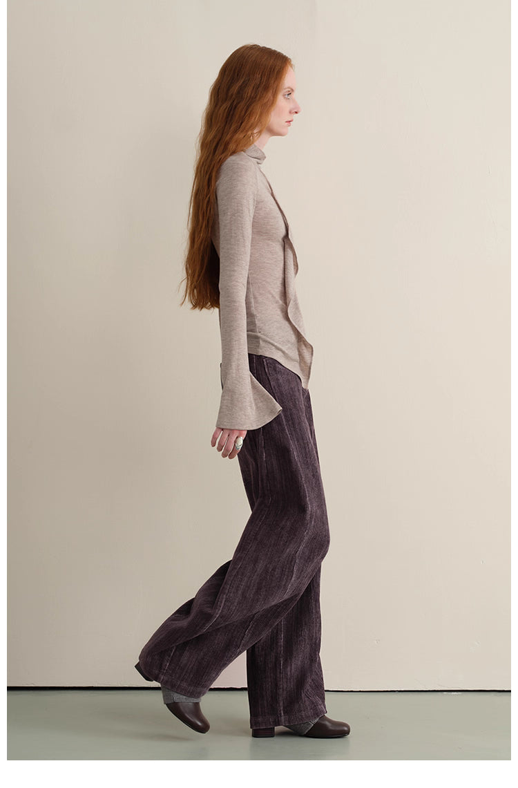 Drape Ruffle Knit