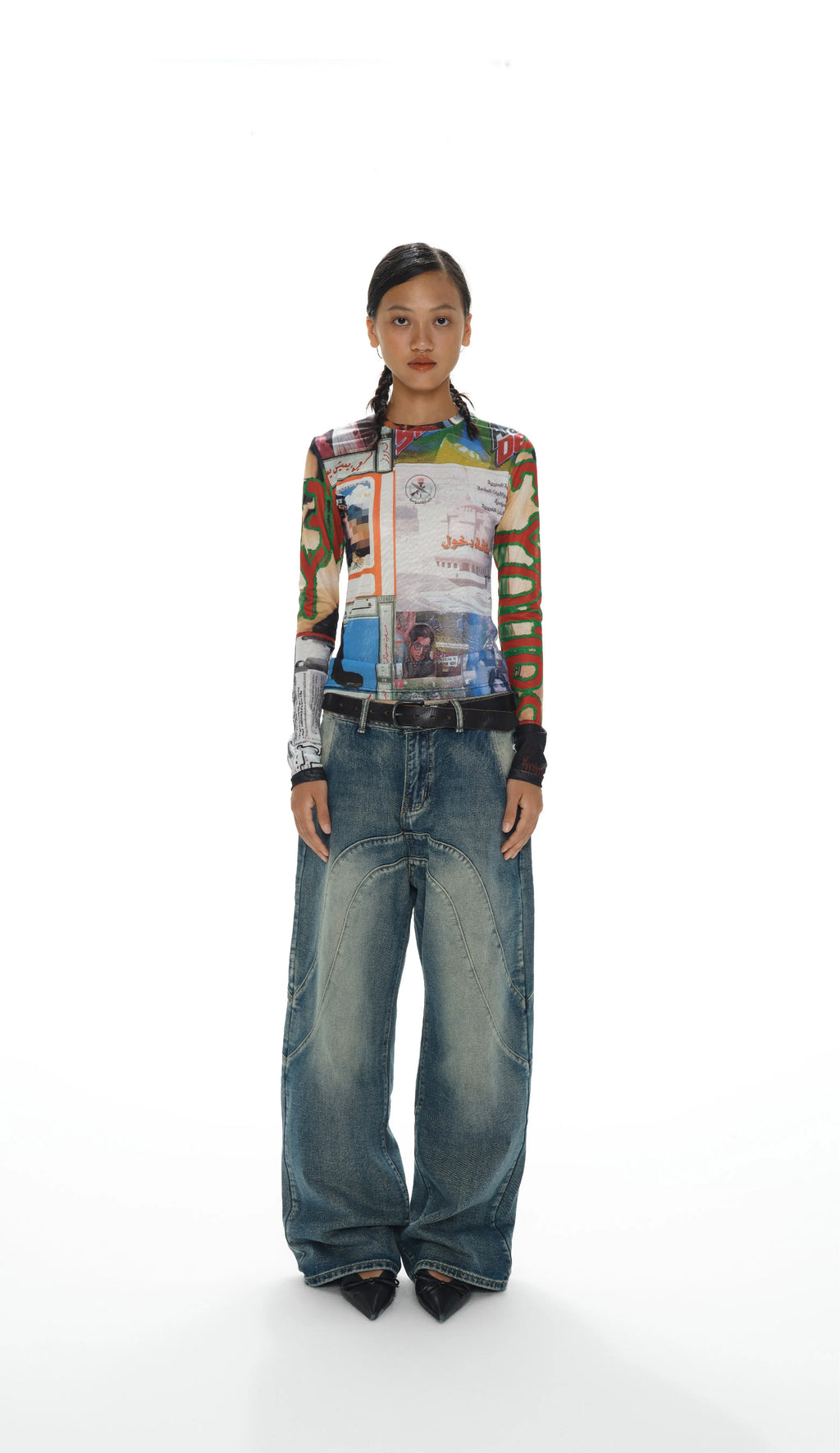 Zine Long-Sleeved Mesh Top