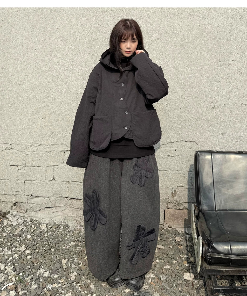 Shadow Hooded Quilted Jacket