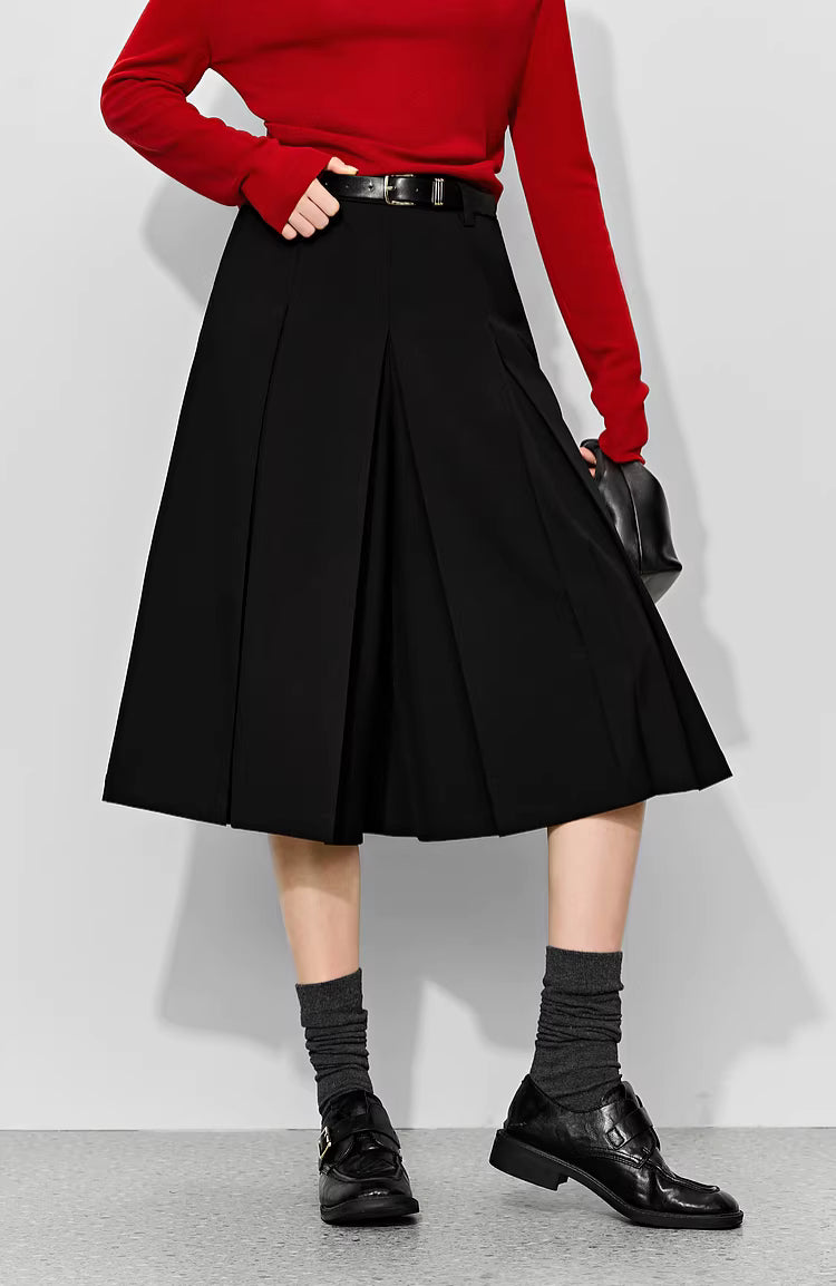 A-Line Pleated Culottes