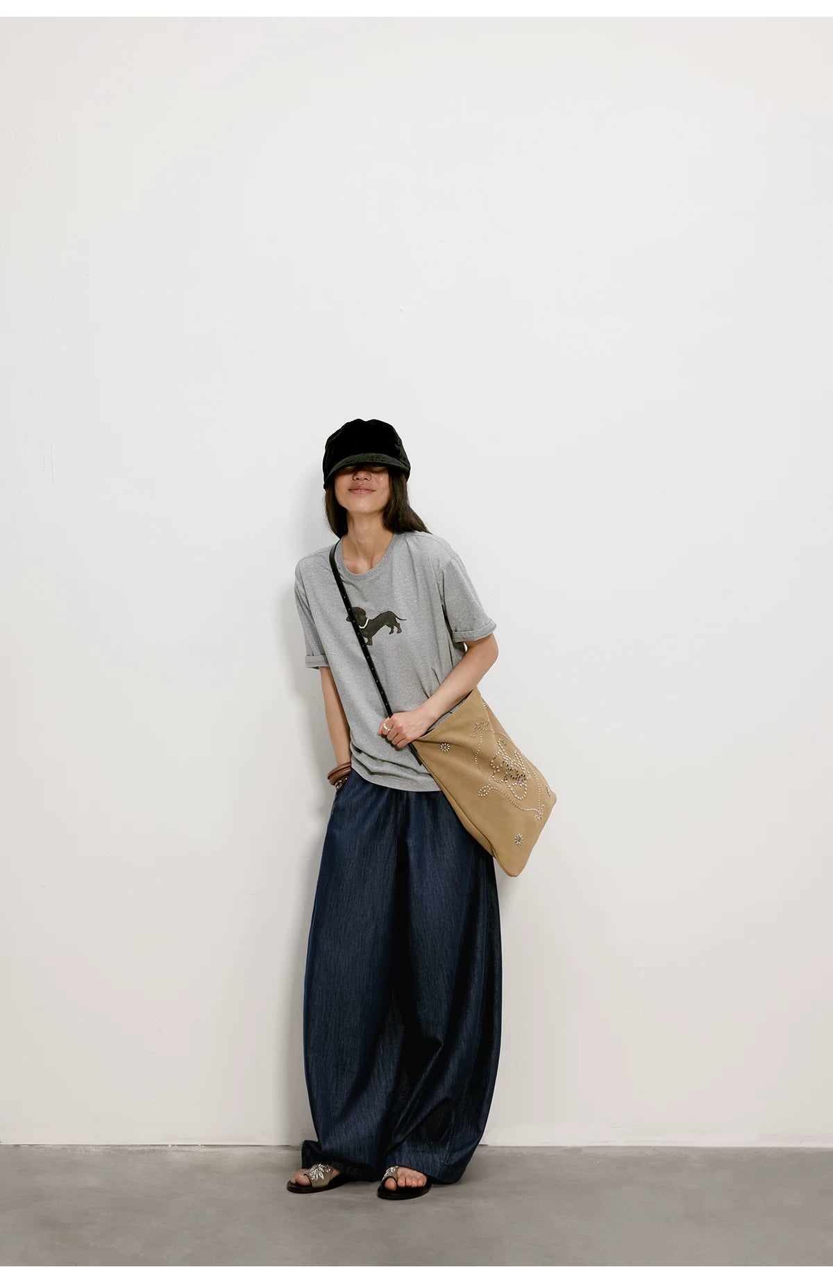 Cloud Barrel Denim Trousers