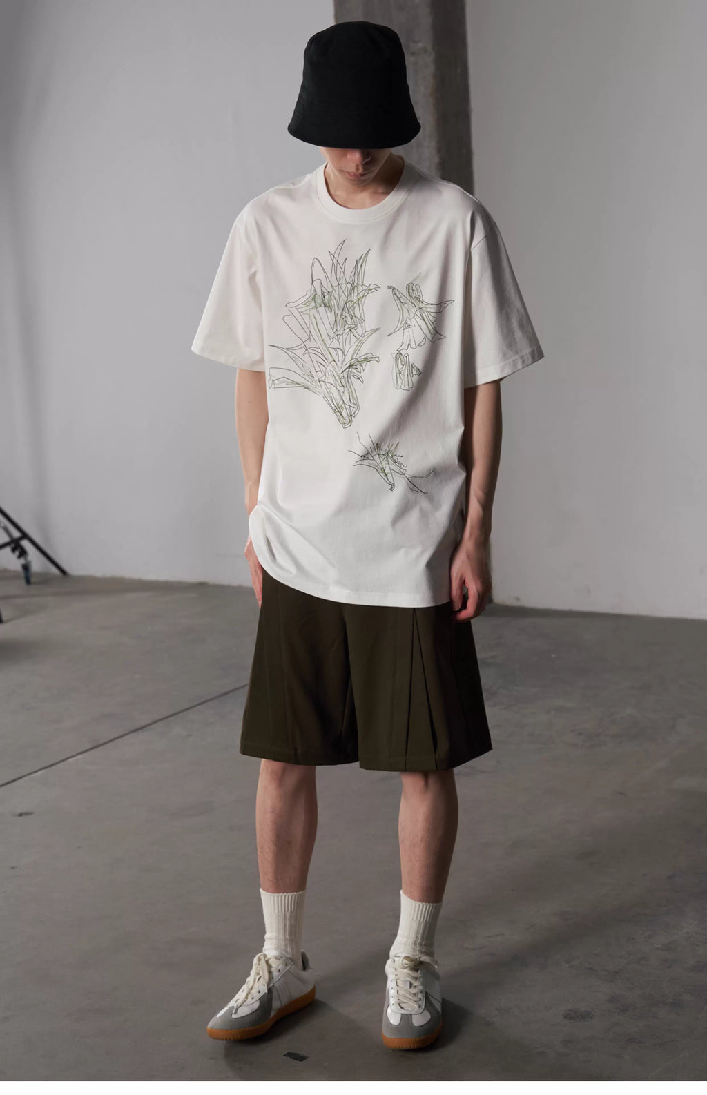 Inverted Box Pleat Shorts