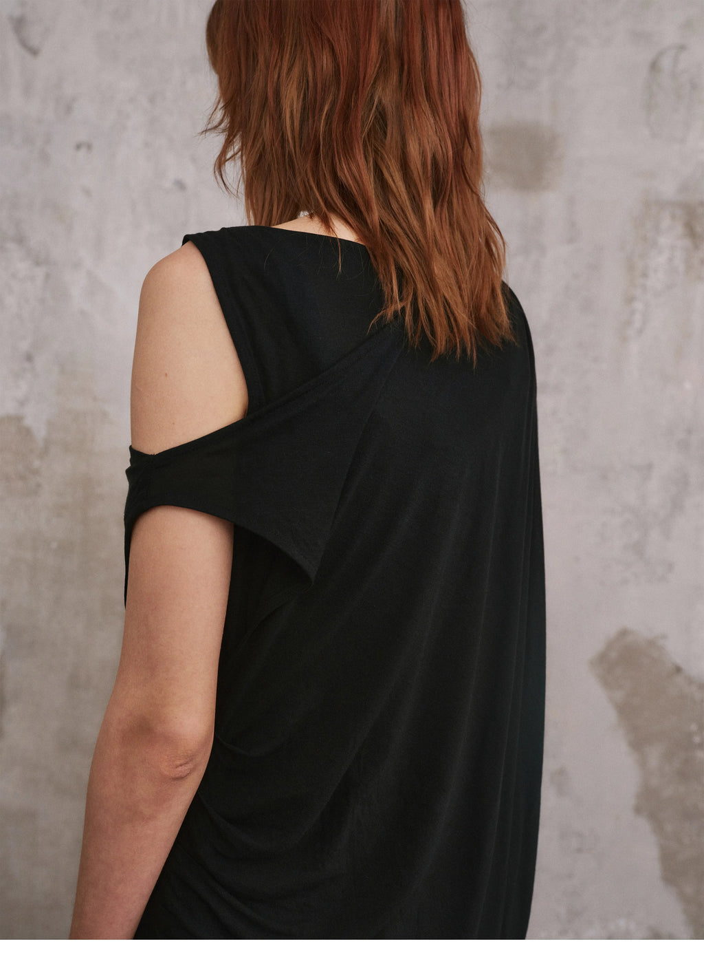 Cold-Shoulder Drape Top