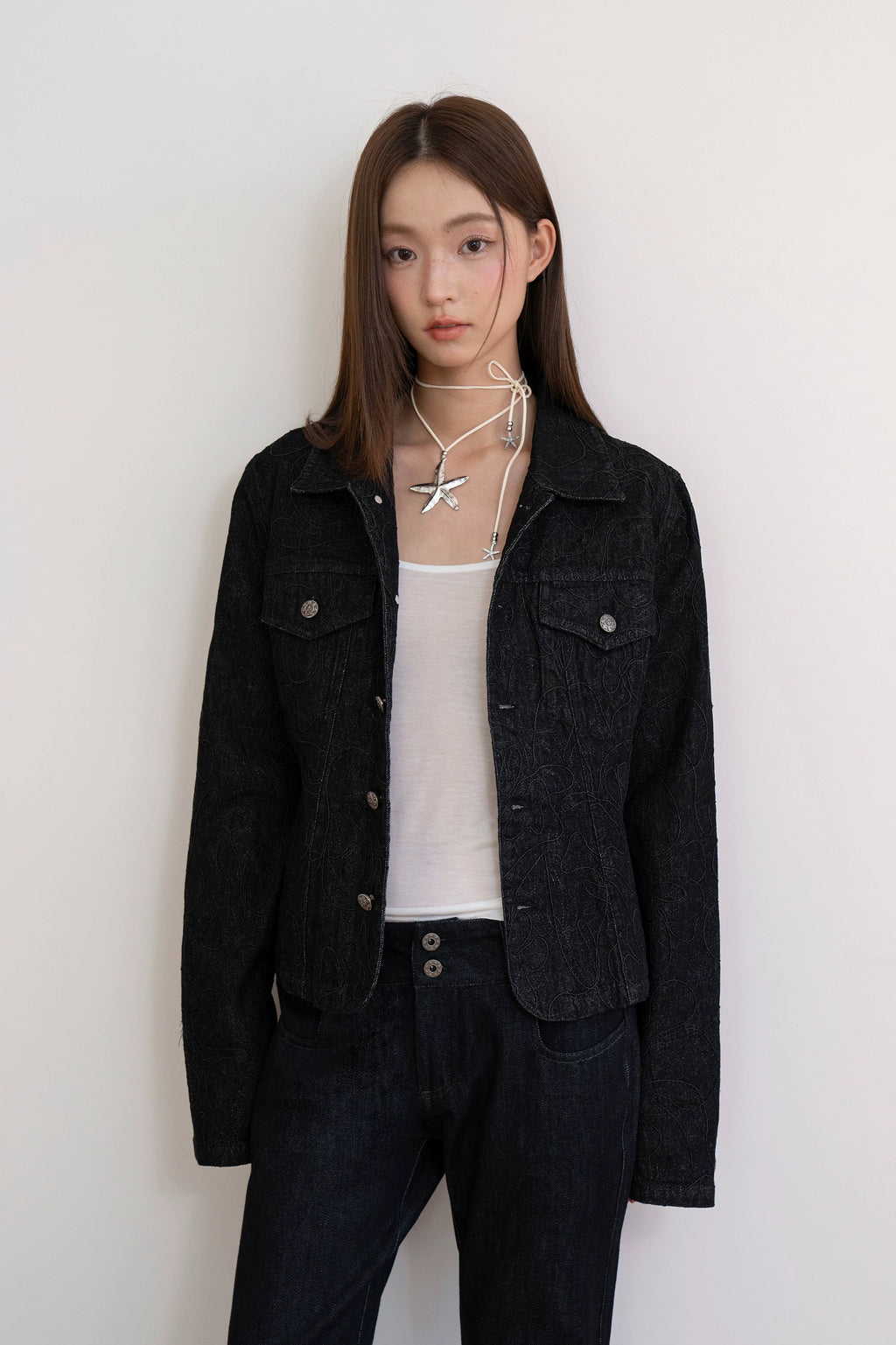 Phantom Stitch Denim Jacket