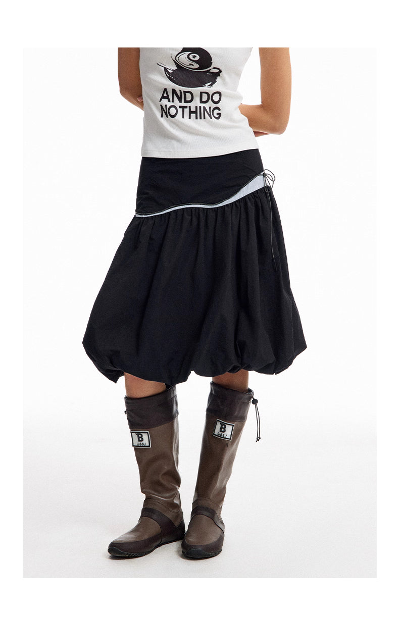 Bubble Skirt in Black Ink
