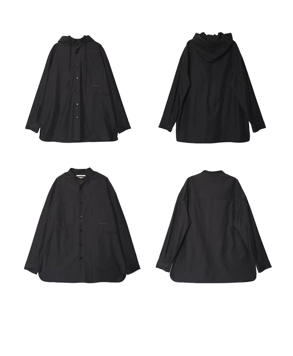 Micro-Topography Hooded Jacket