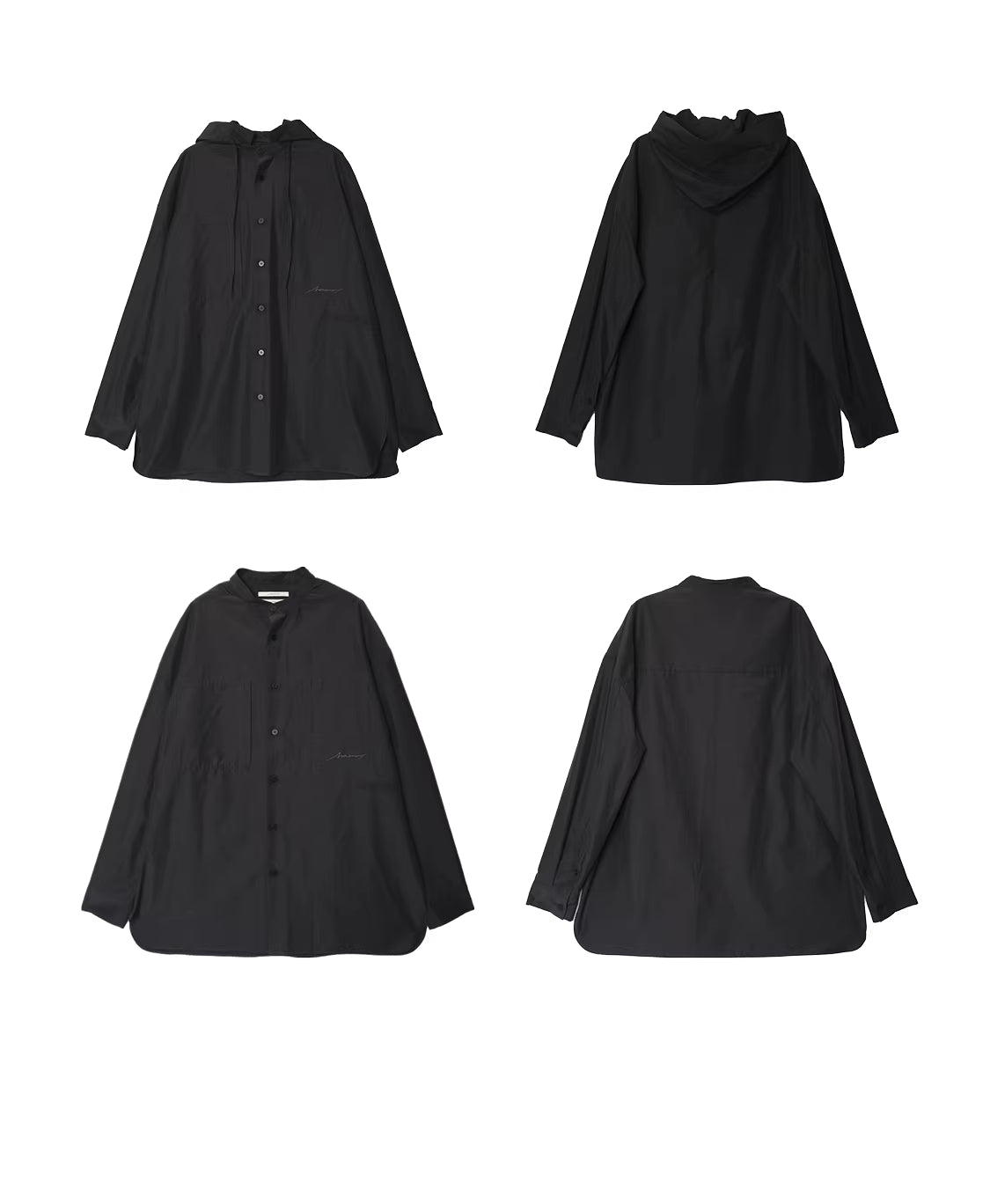 Micro-Topography Hooded Jacket