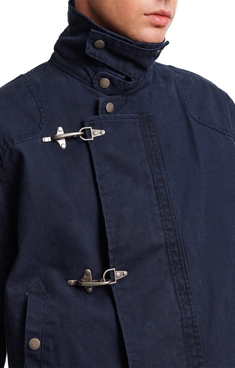 Fireman Clasp Collar Jacket
