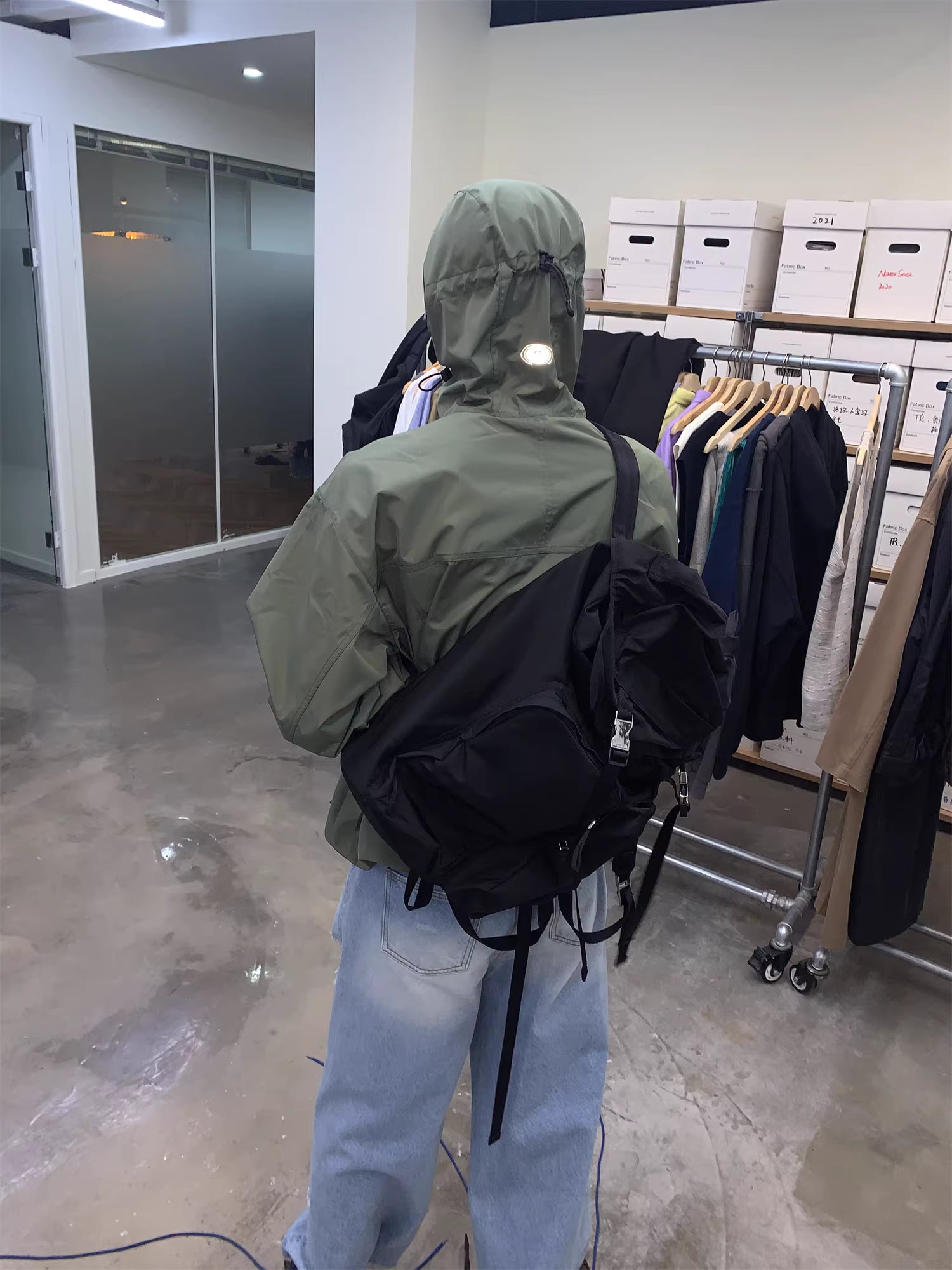 Technical Asymmetric Zip Windbreaker