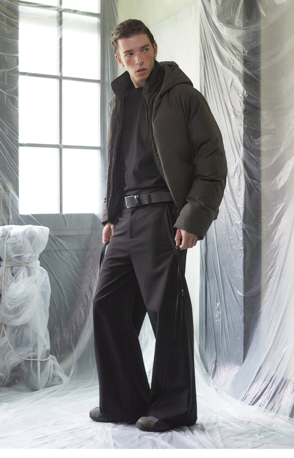 Meridian Zip-Panel Trousers