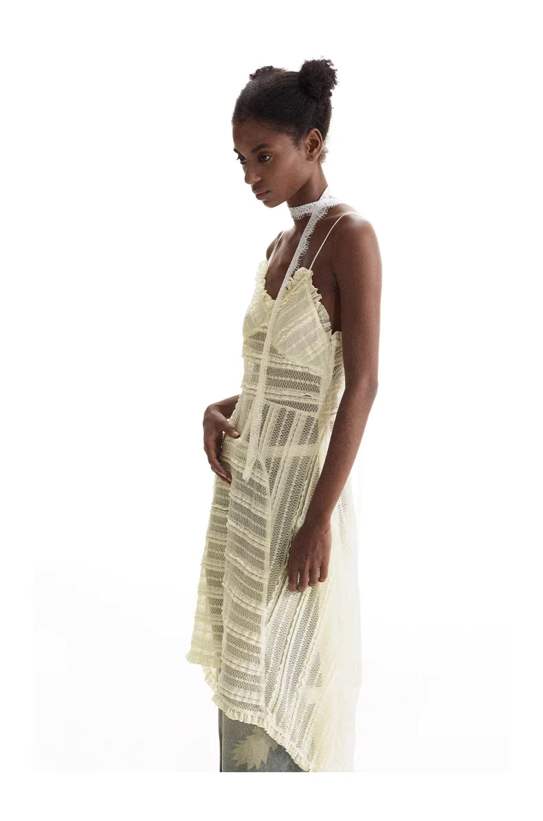 Kinetic Web Midi Dress