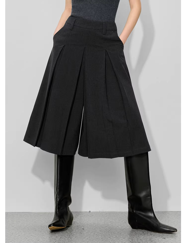 A-Line Pleated Culottes