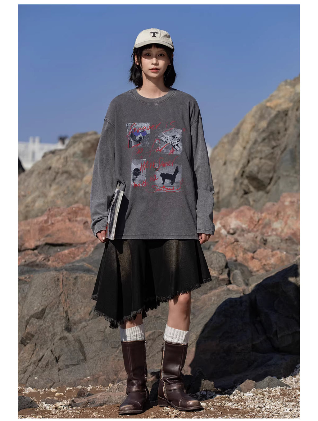 Obsidian Form Midi Skirt