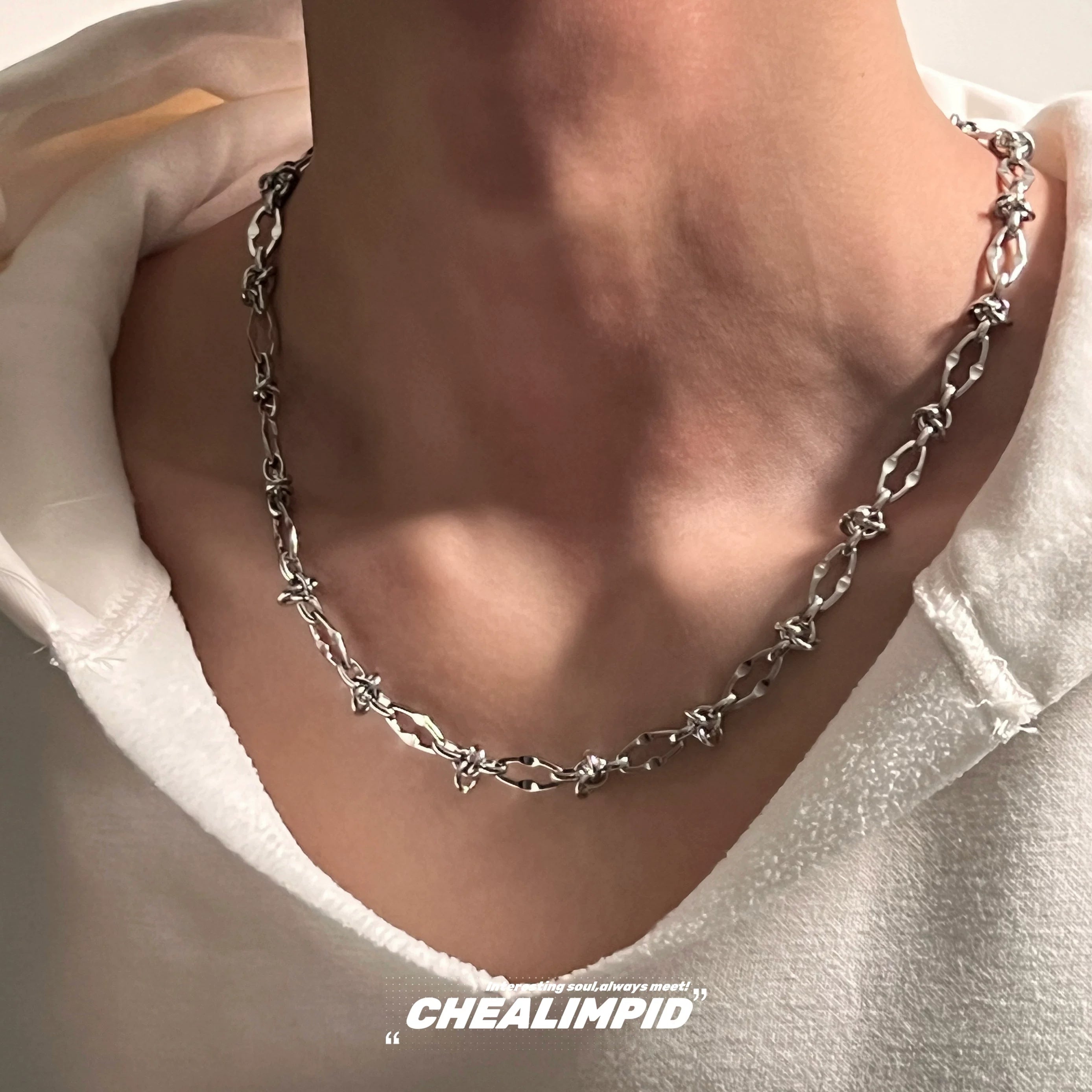 Barbed Link Chain Necklace