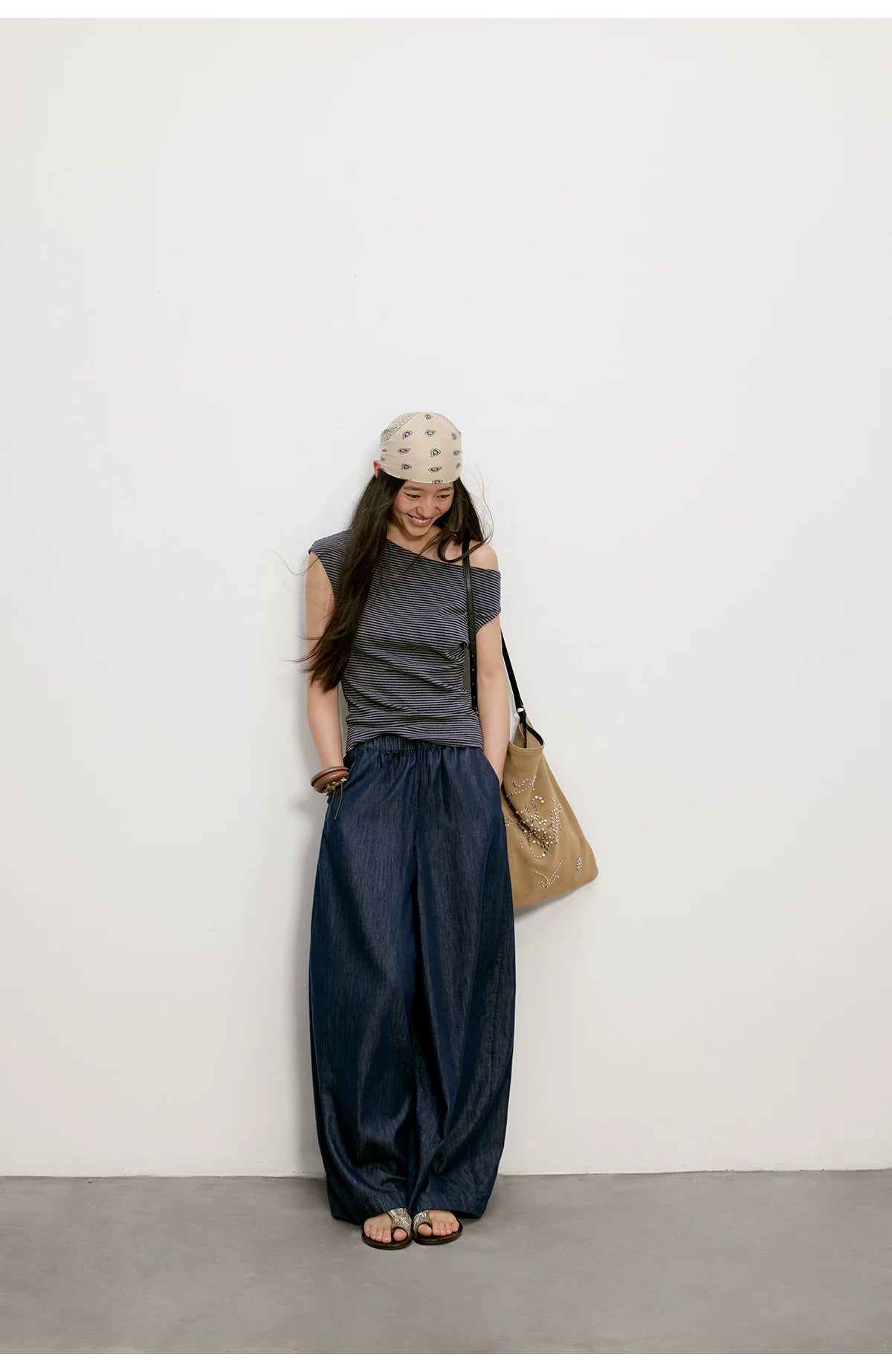 Cloud Barrel Denim Trousers