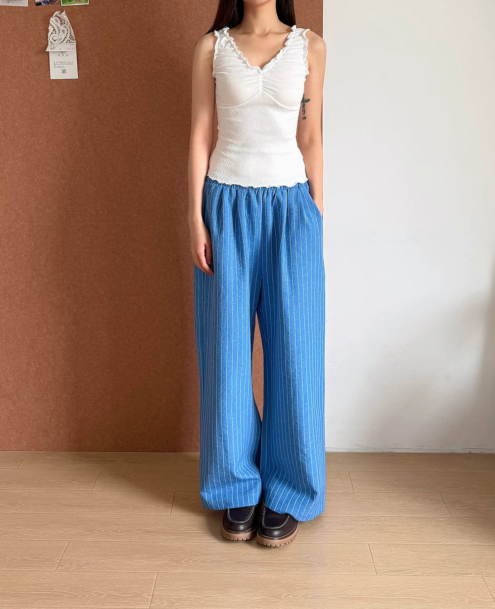 Ruched Ruffle Tank