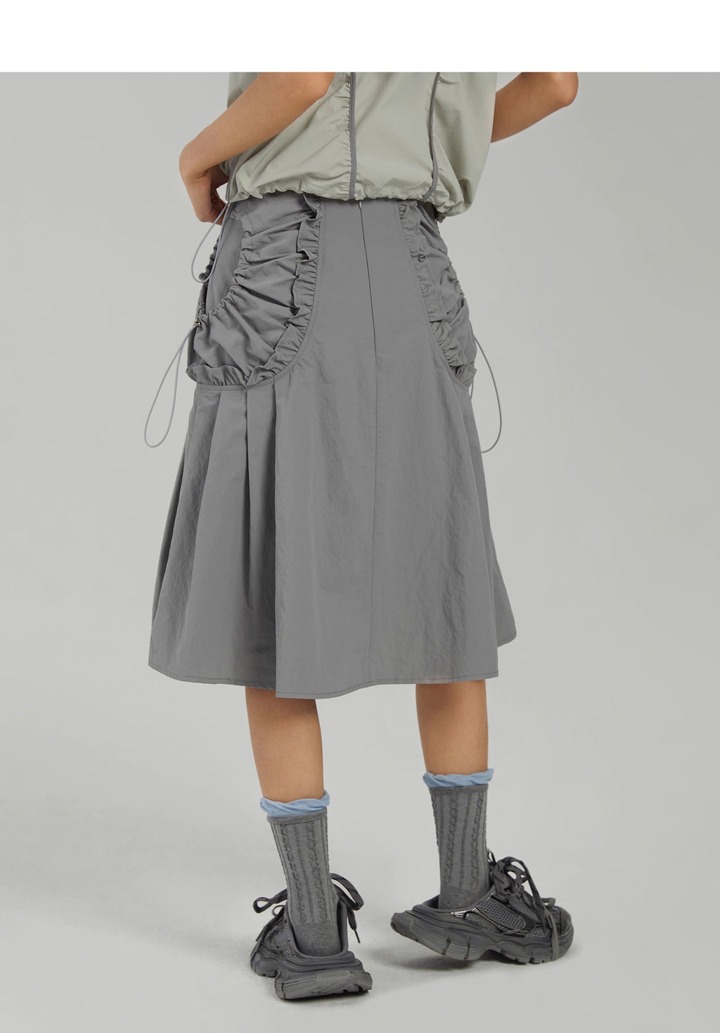 Ruched Pocket Skirt